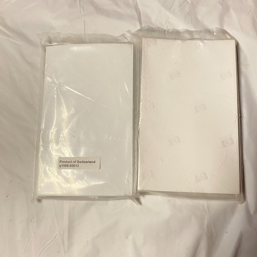 2 New HP Premium Glossy Photo Paper 4"x6" Inkjet Printing #Q1988A 20 Pack